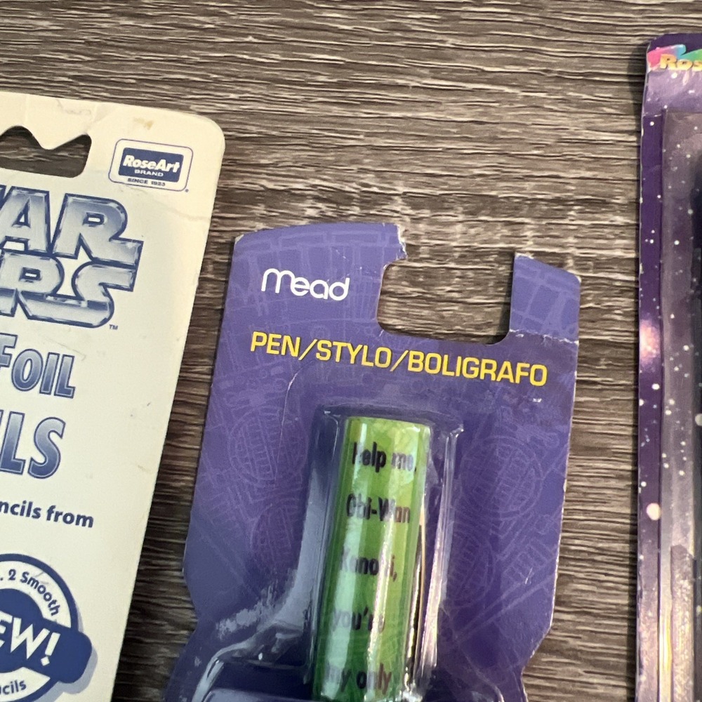 Star Wars Pencil Pen Lot No.2 Foil Pencils by RoseArt Pen By Mead Lot of 22 - Picture 11 of 11